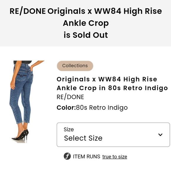 NWT Re/Done x Wonder Woman Jeans - Picture 6 of 10